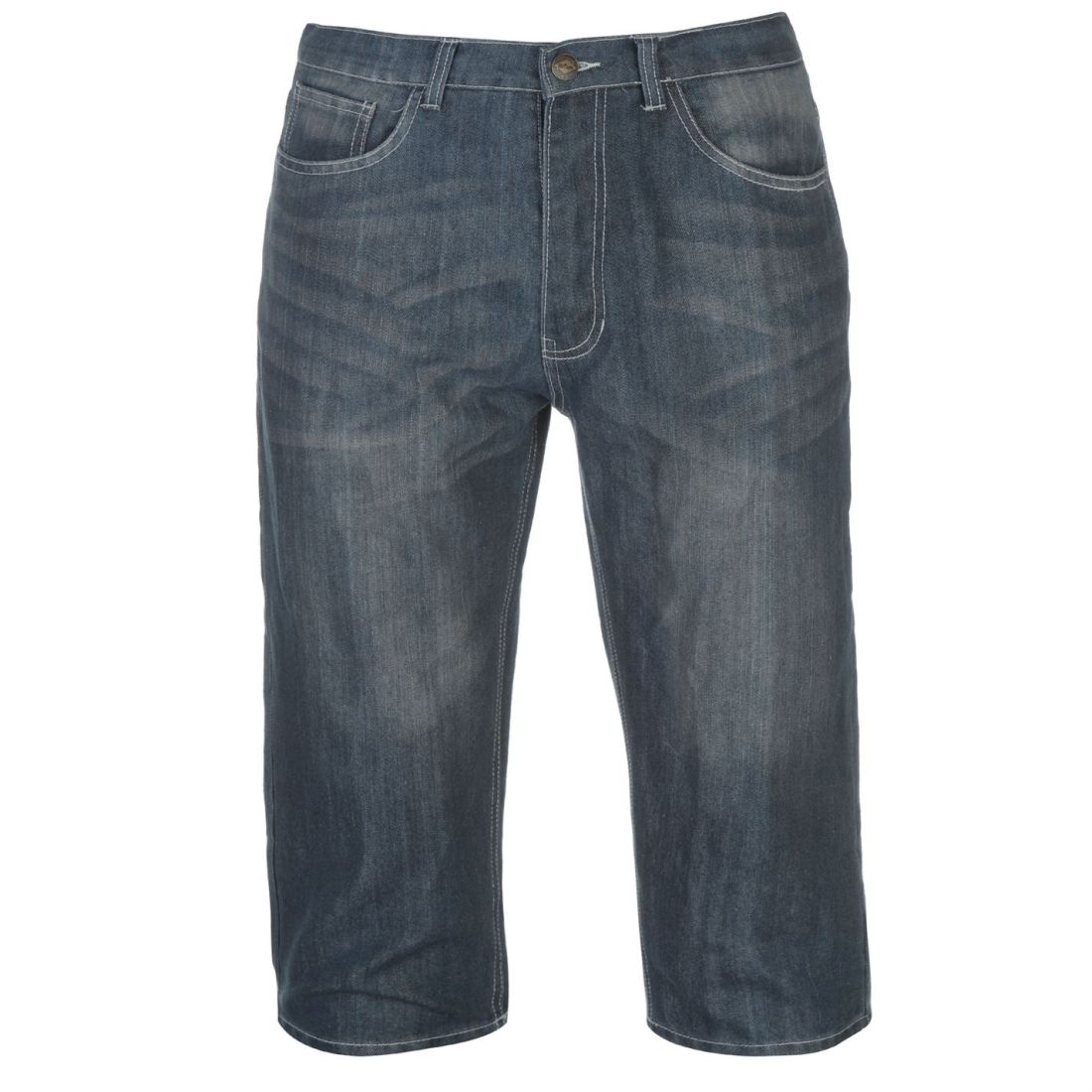 lee-cooper-mens-denim-three-quarter-shorts-pants-trousers-bottoms-zip