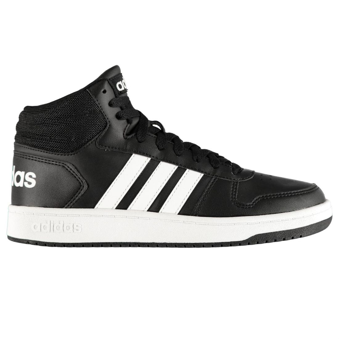 ADIDAS HOOPS MID Shoes Mens Gents High Top Laces Fastened Ventilated ...