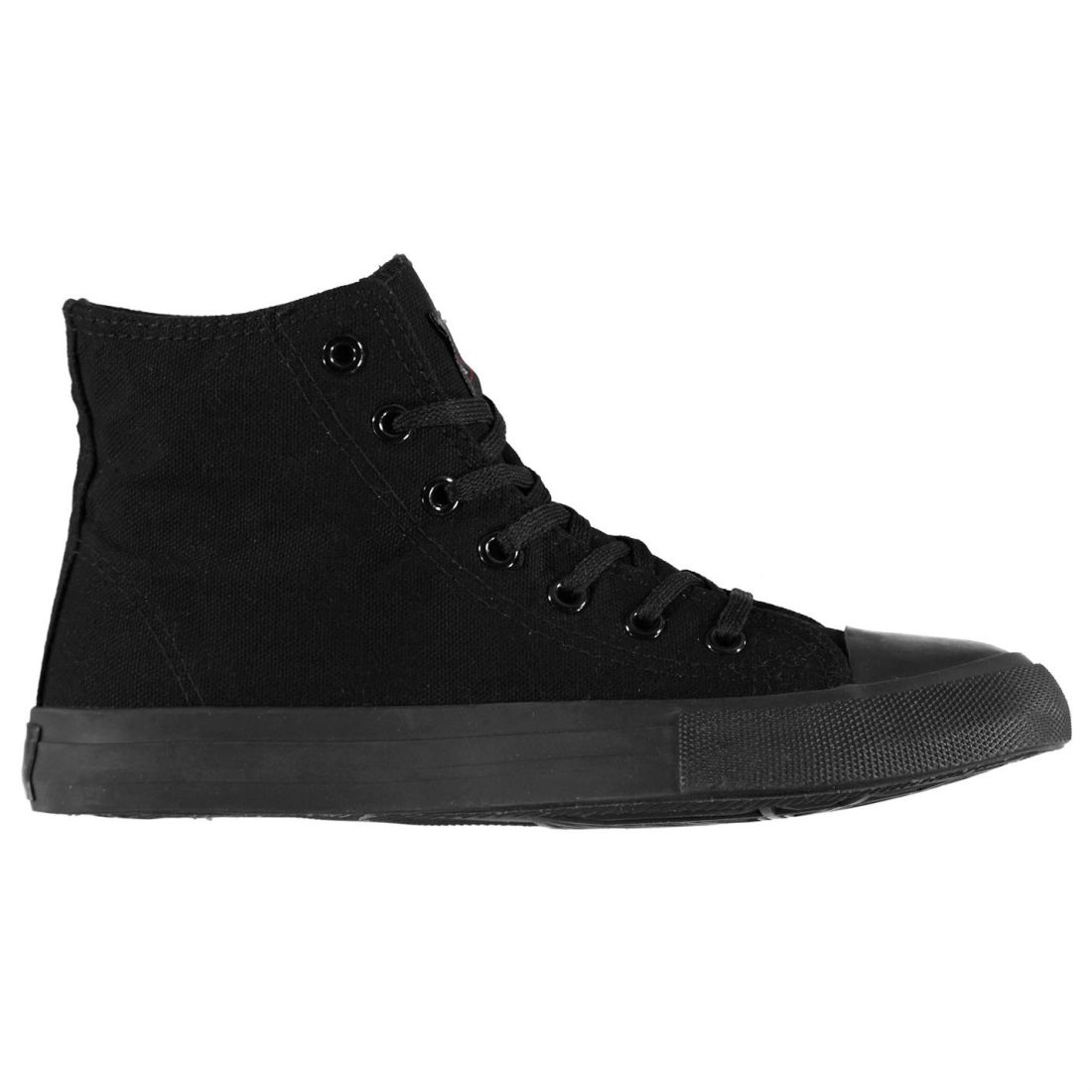 Lee Cooper Canvas Hi Top Shoes Mens Gents High Laces Fastened | eBay