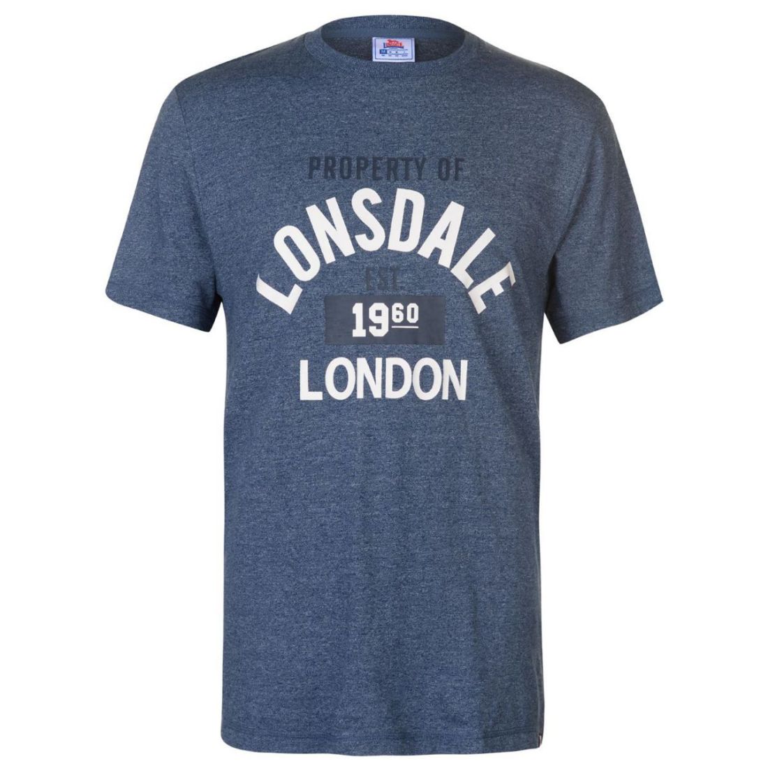 Lonsdale Marl T Shirt Mens Gents Crew Neck Tee Top | eBay