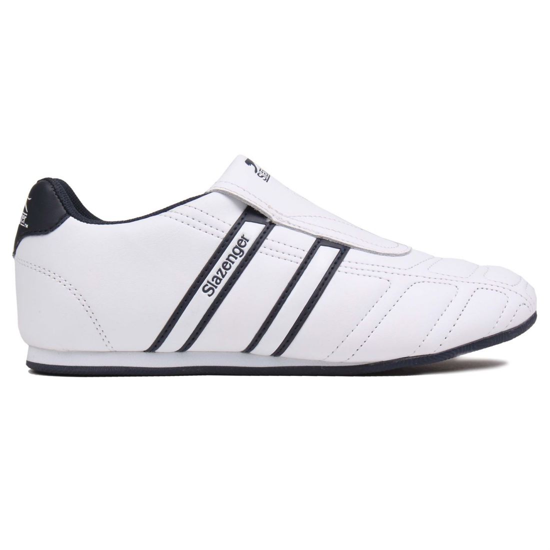 SLAZENGER GENTS MENS Warrior Sneakers Trainers Slip On Leather Sports ...