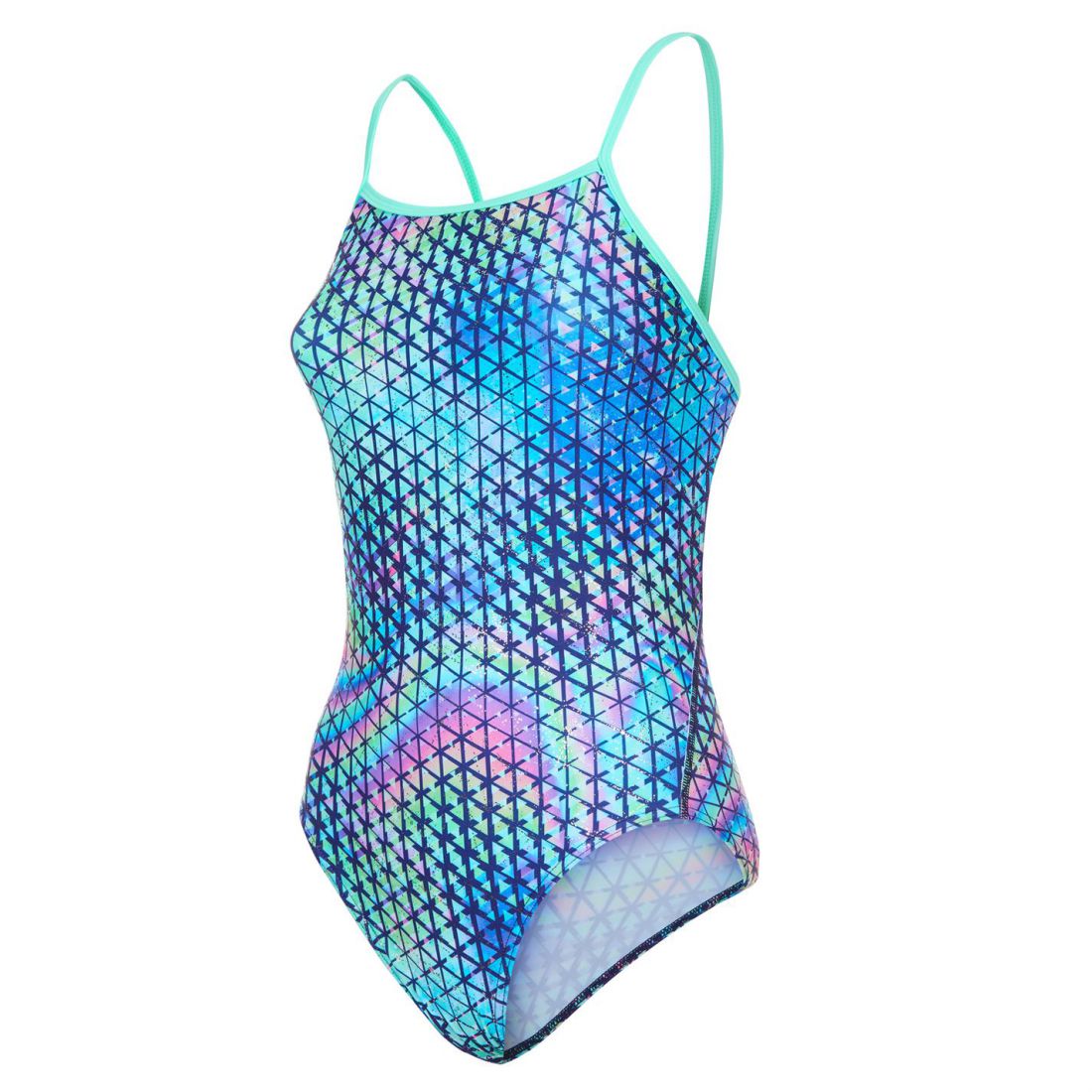 speedo marl racer swimsuit ladies