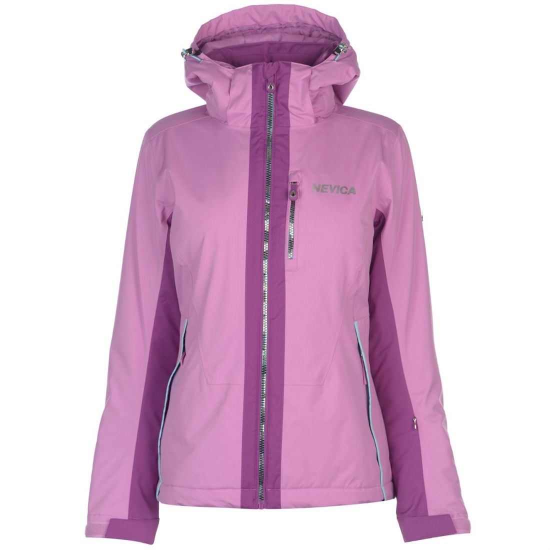 Nevica Womens Meribel Ski Jacket Coat Top Chin Guard Waterproof Hooded ...