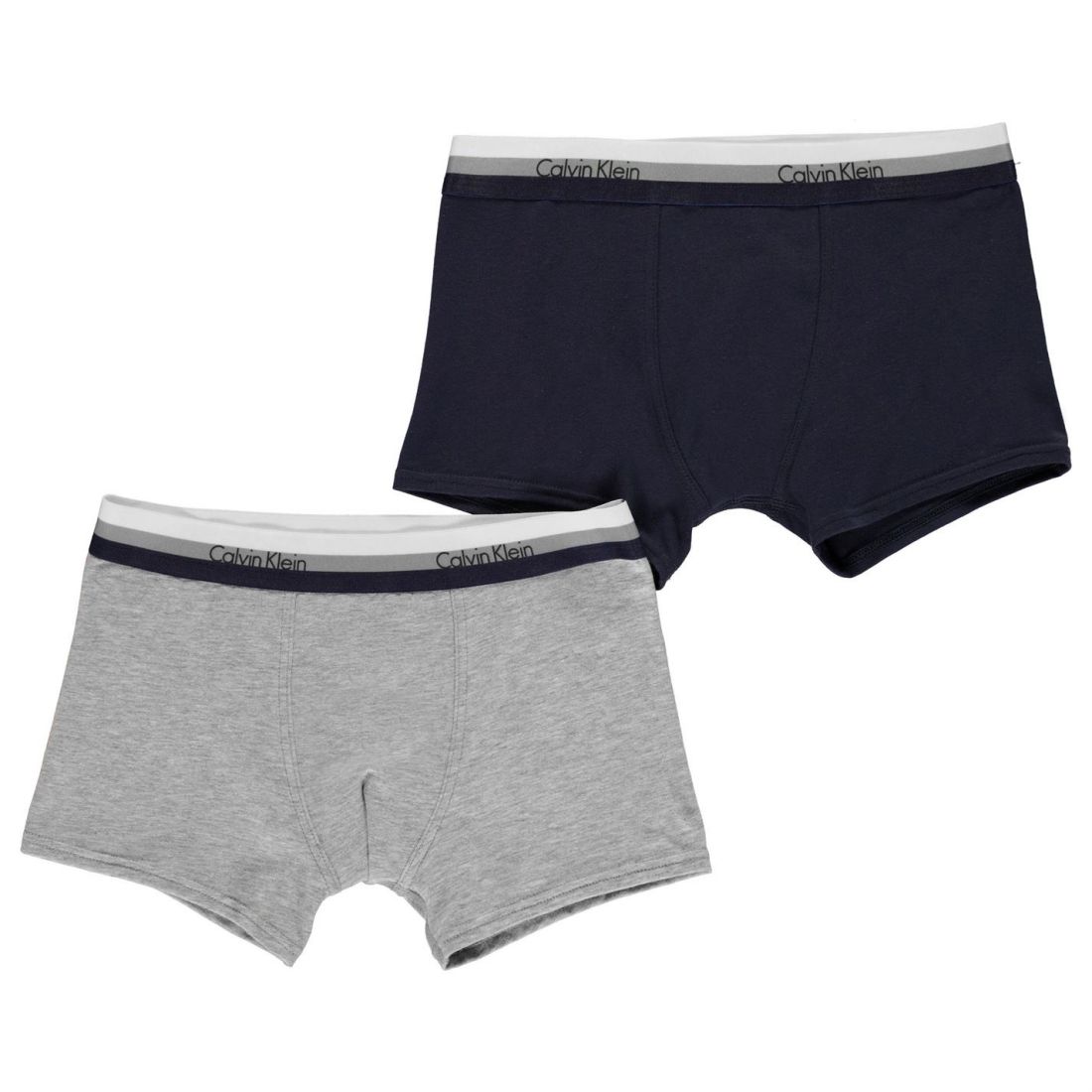 Kids Calvin Klein Underwear Triple Stripe 2 Pack Trunks Boxer New | eBay