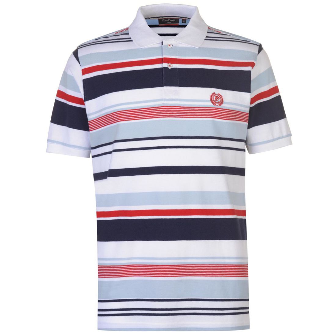 PIERRE CARDIN STRIPE Polo Shirt Mens Gents Classic Fit Tee Top Short ...