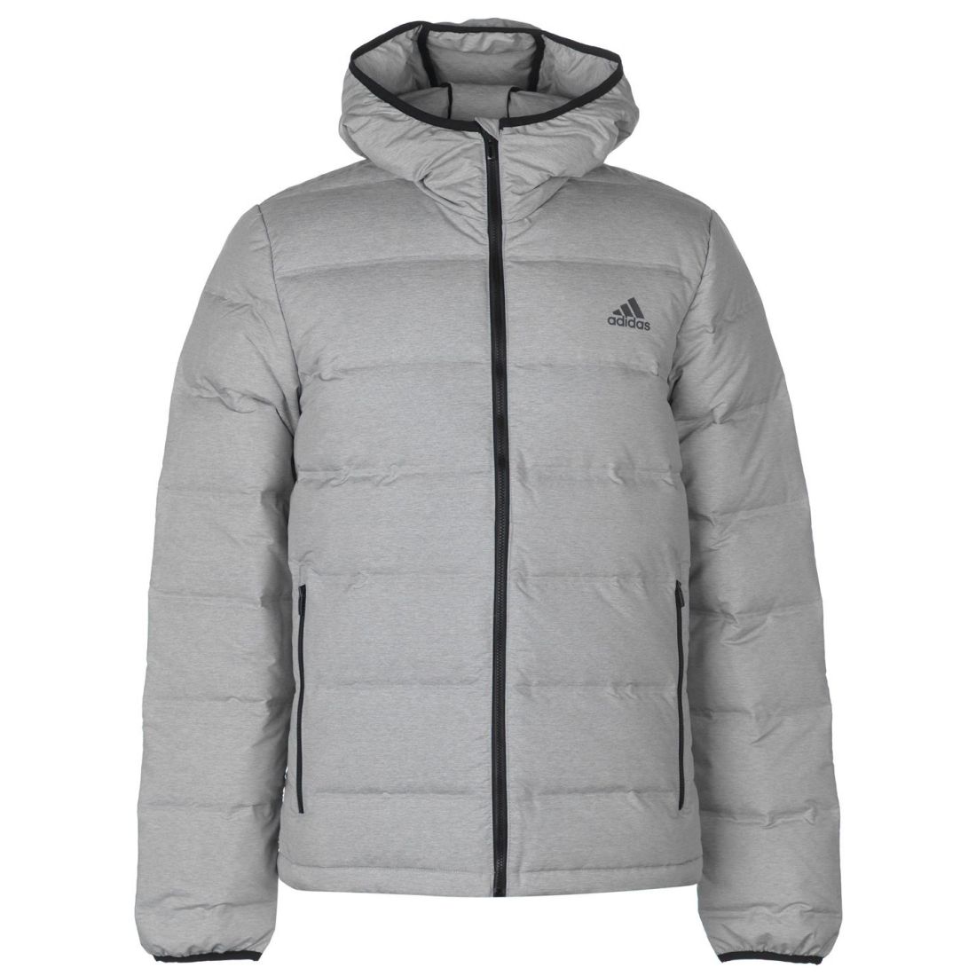 black adidas puffer coat