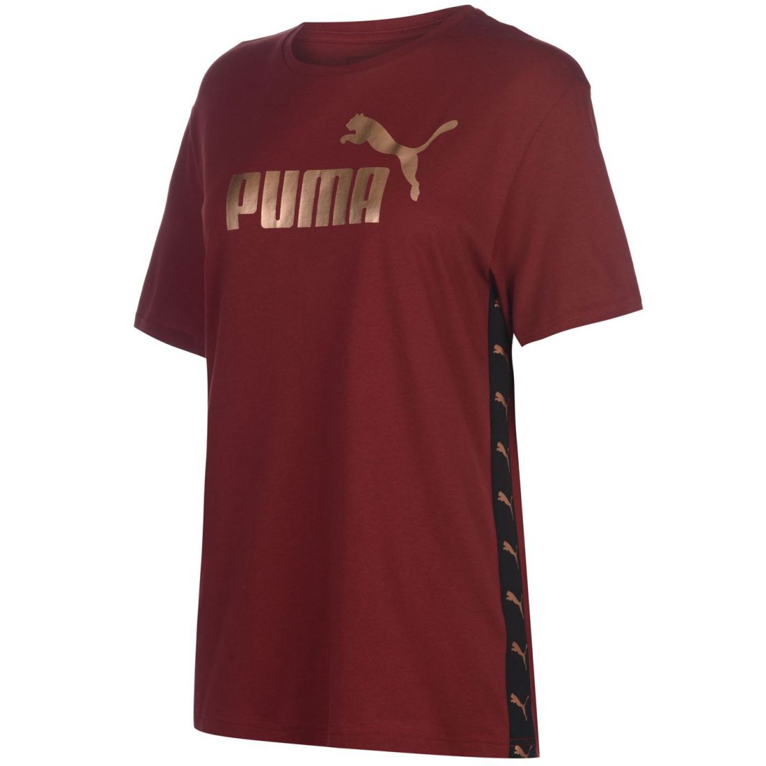 Puma Boyfriend Logo T Shirt Ladies Crew Neck Tee Top Short Sleeve ...