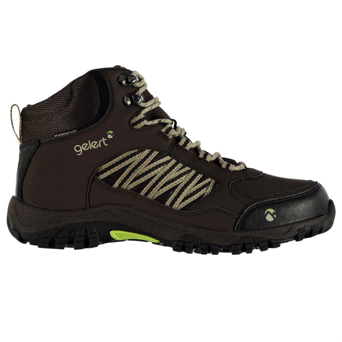 Gelert Mens Horizon Waterproof Mid Walking Boots Lace Up Shoes Outdoor ...