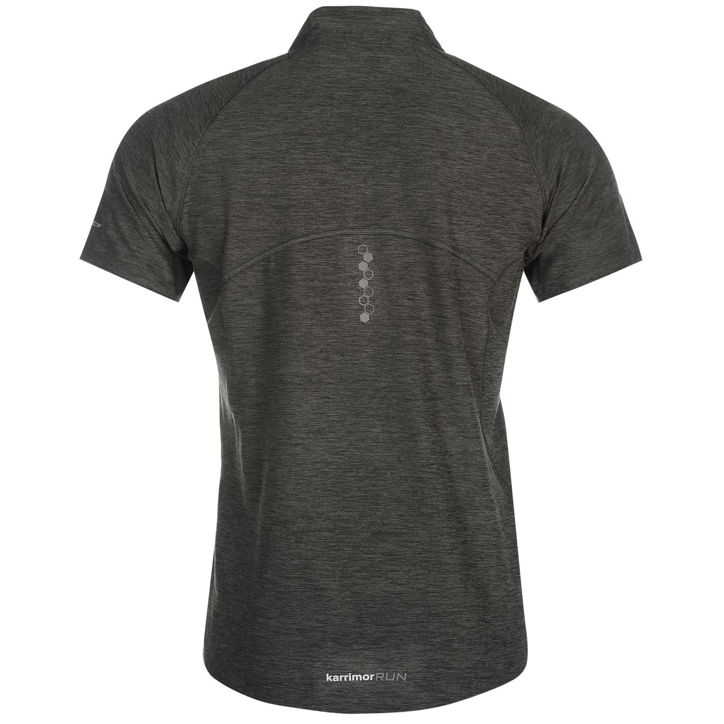 Karrimor Men Gents X Running Zip T Shirt Tee Top High Neck Short Sleeve ...