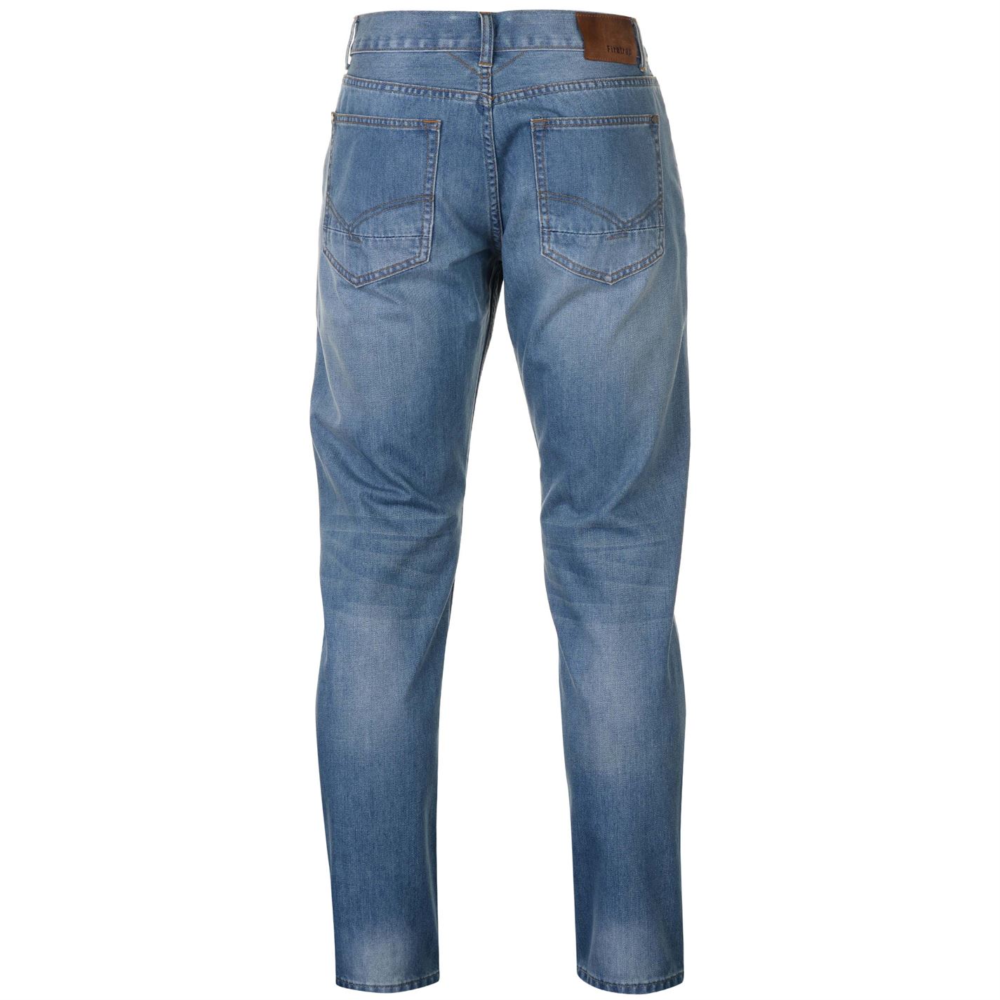 Firetrap Rom Jeans Cotton Slightly Distressed Look Mens Gents | eBay