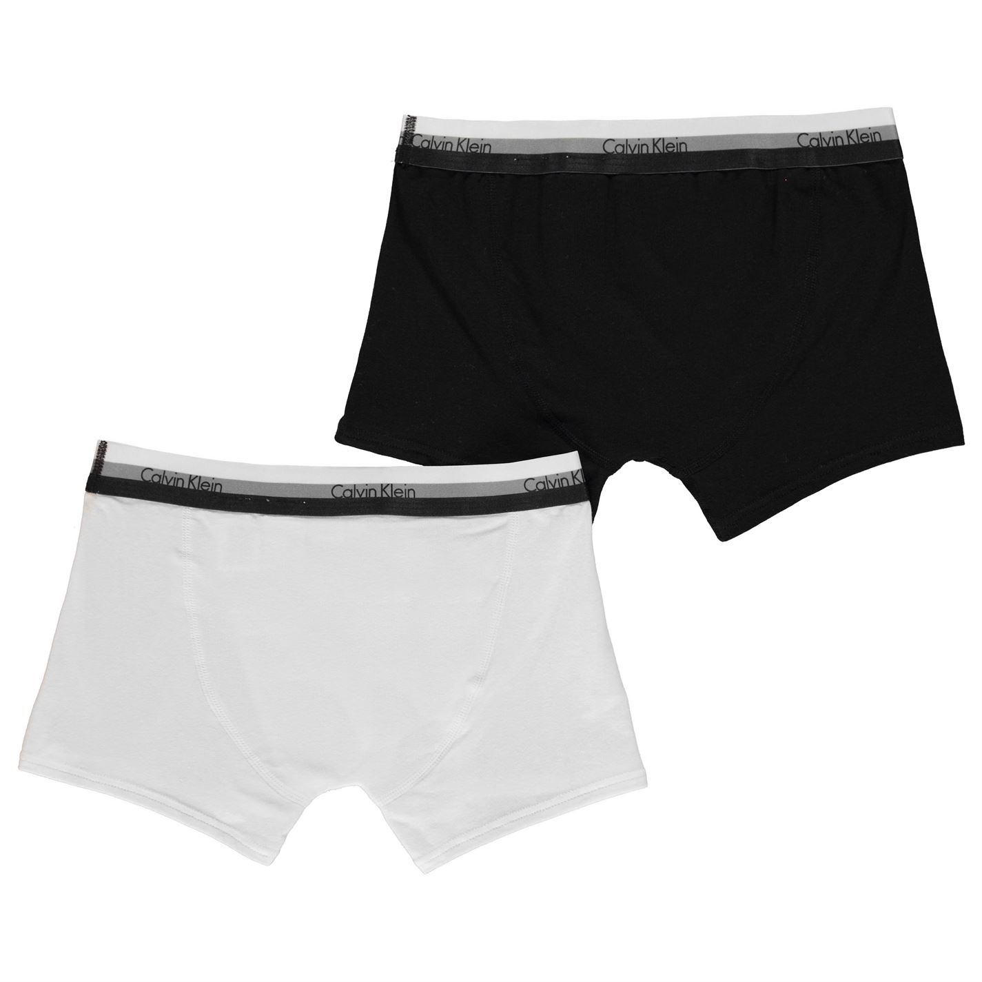 Kids Calvin Klein Underwear Triple Stripe 2 Pack Trunks Boxer New | eBay