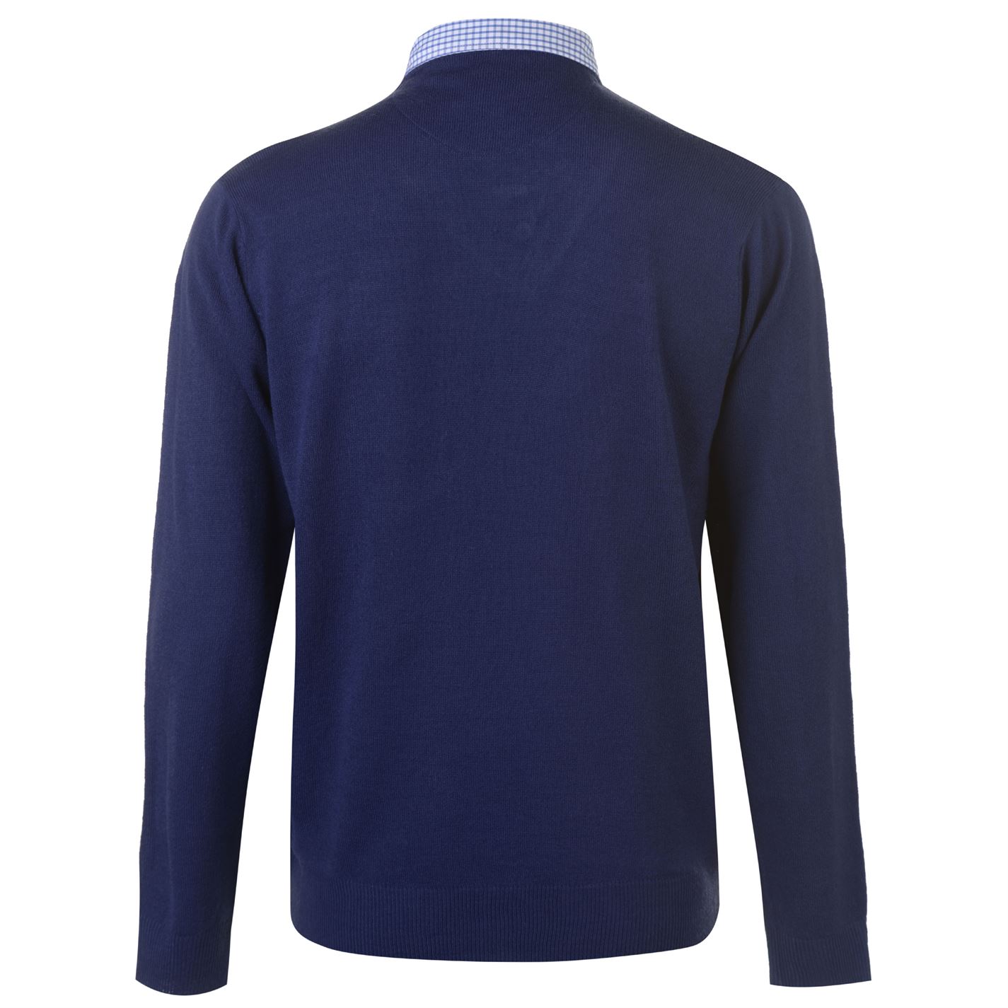 Pierre Cardin Mens Mock V Neck Knit Jumper Sweater Pullover Long Sleeve ...