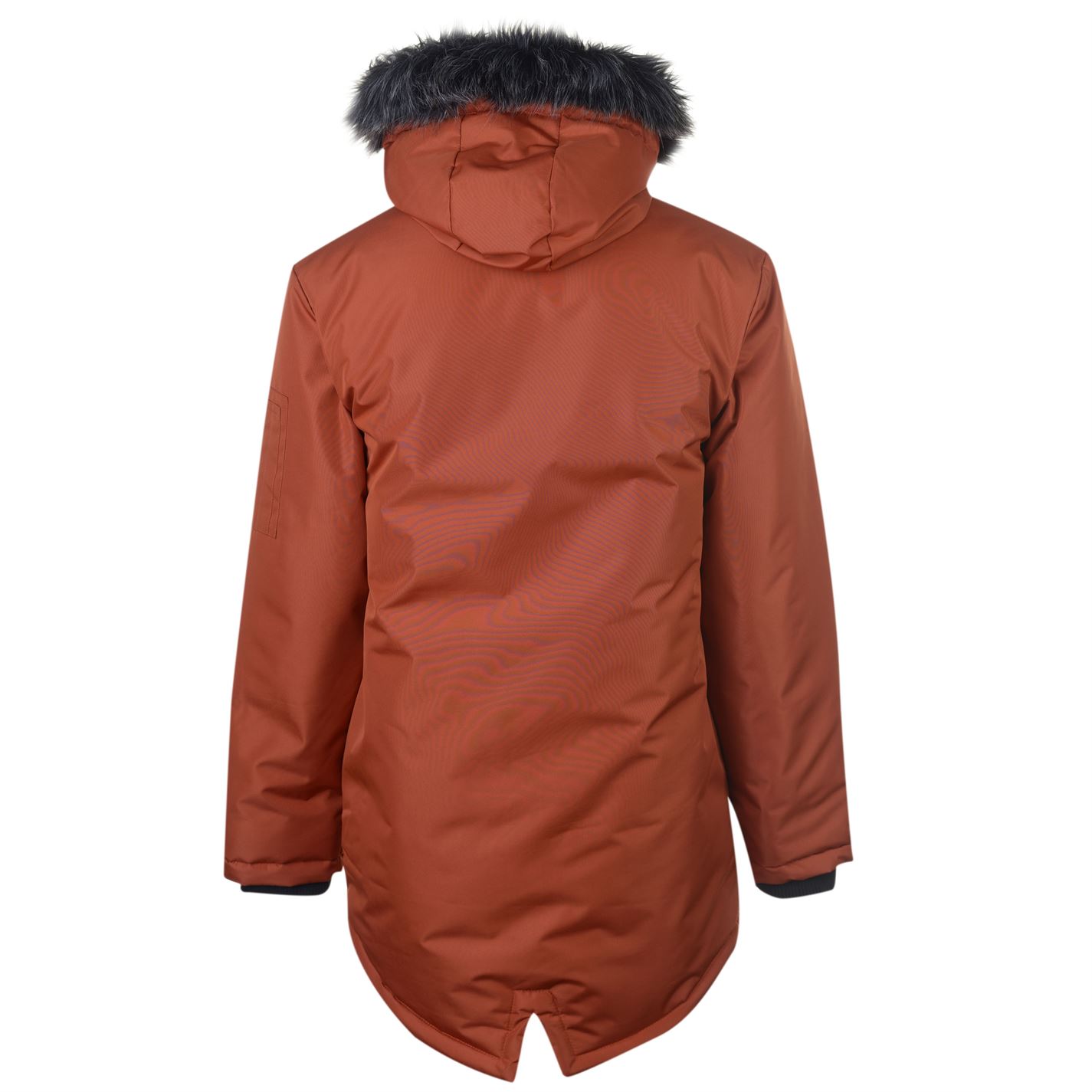 Fabric Long Parka Jacket Mens Gents Coat Top Full Length Sleeve Hooded ...