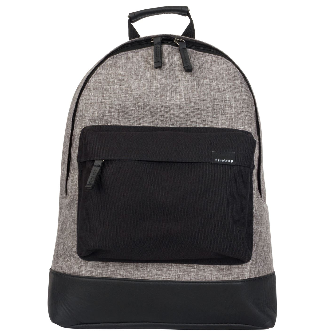 Firetrap Classic Backpack Bag Large Zipped Compartment Pockets Everyday ...