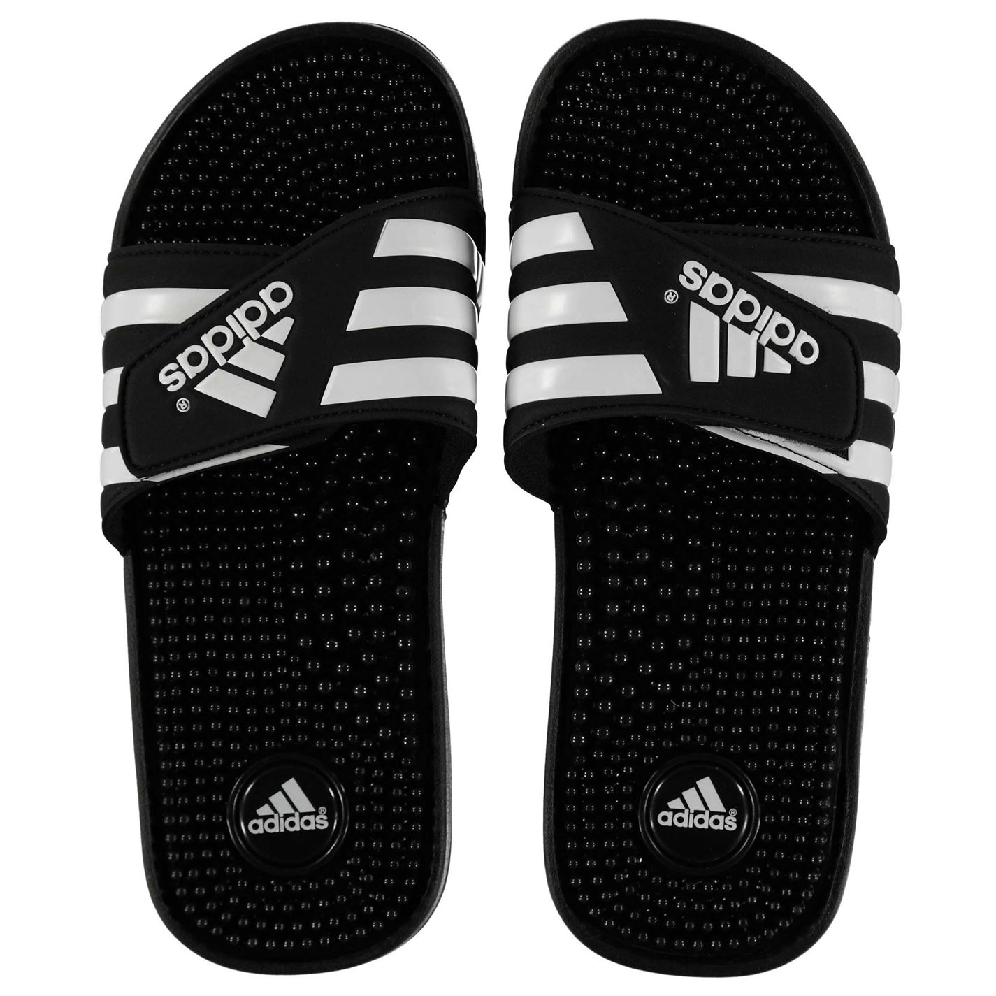  adidas  Mens Adissage Slides Sandals  Massage Footbed Summer 