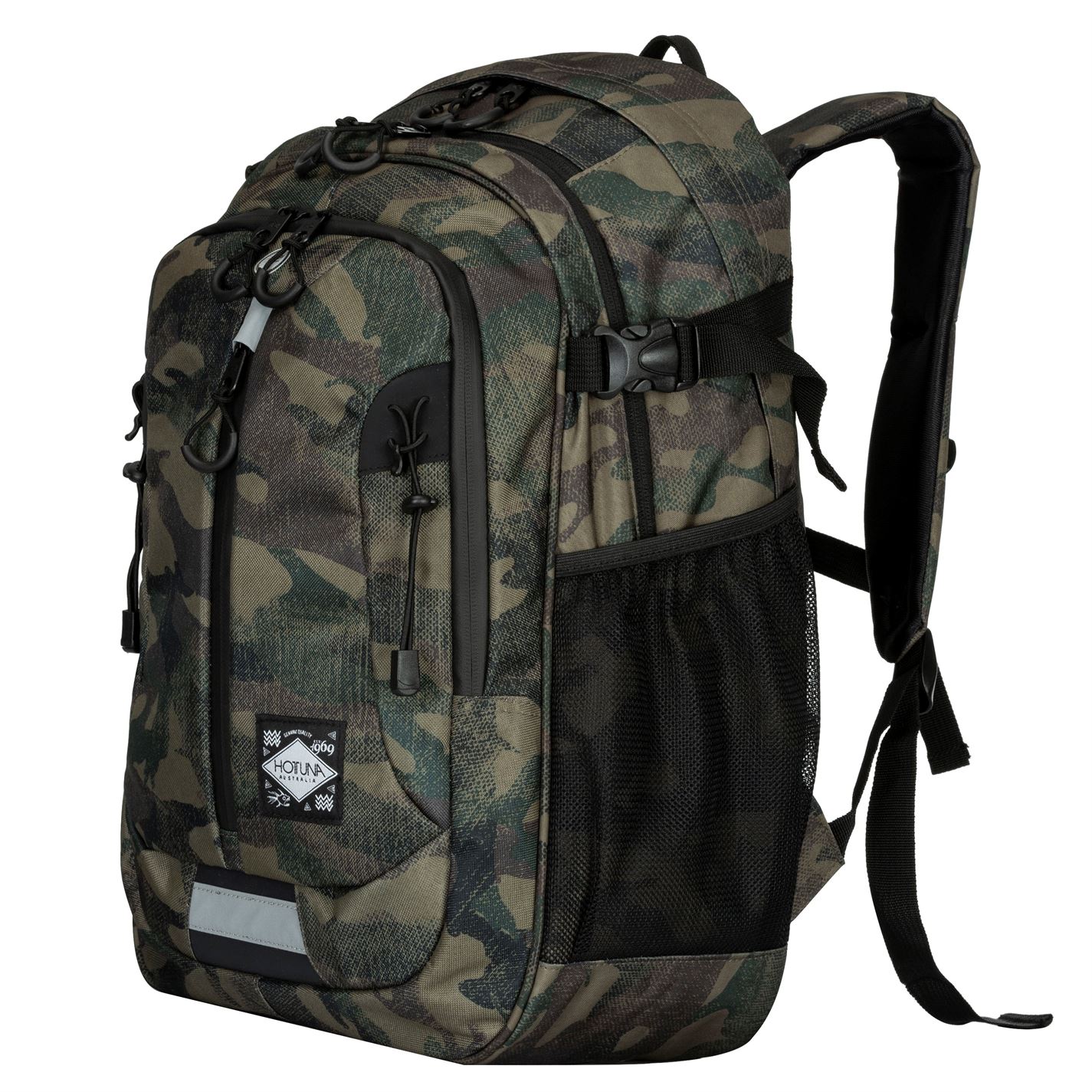 Hot Tuna Unisex Trekker Backpack Back Pack Zip Mesh Vertical | eBay