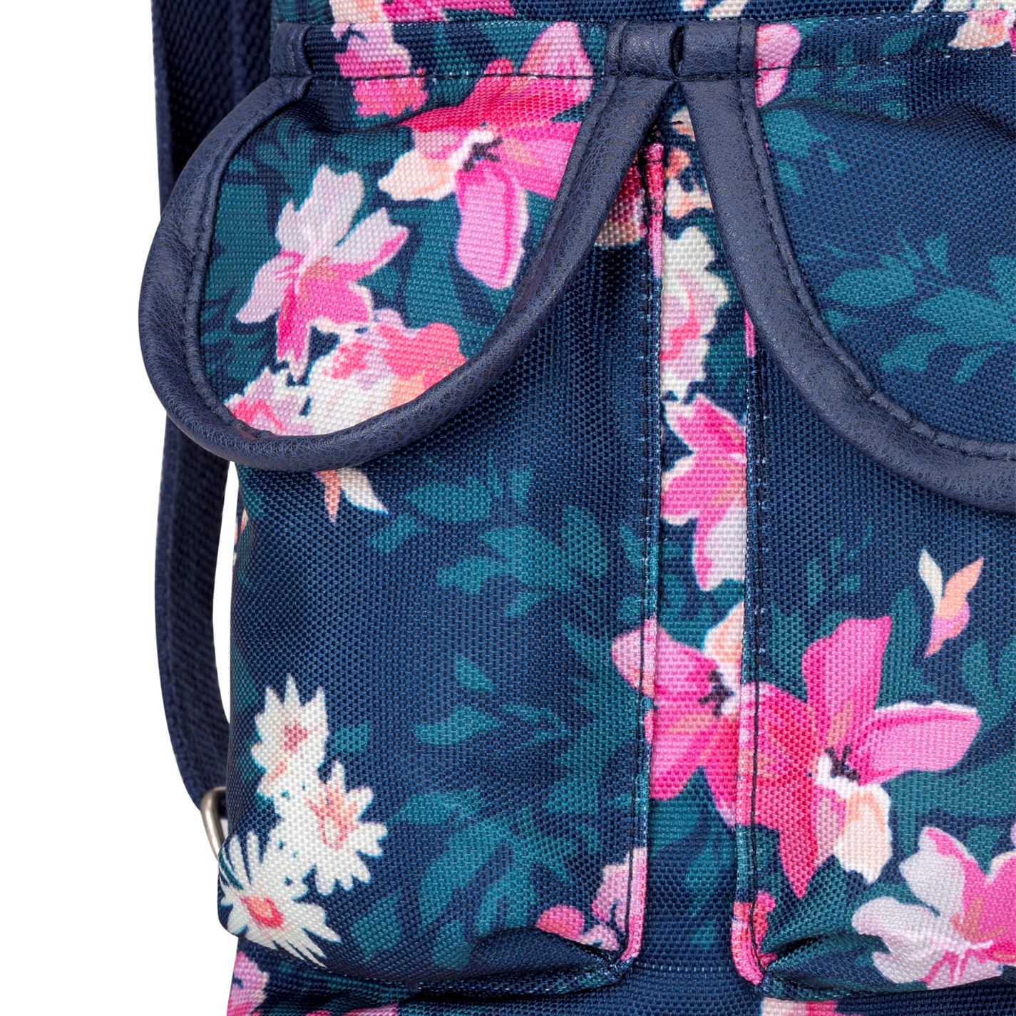 Miso Womens Canvas Backpack Back Pack Print Drawstring ...